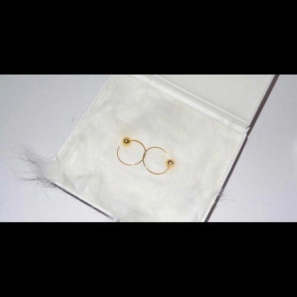 Celine Phoebe Philo Céline DOT SMALL HOOP EARRINGS